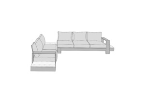 COVER POPULAR FOR NOUVEAU BARBADOS OUTDOOR LOUNGE SETTING 4 PIECE (No Coffee tab&hellip;