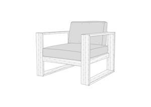 COVER SUITABLE FOR CUBE OUTDOOR LOUNGE CHAIR The Cover Company