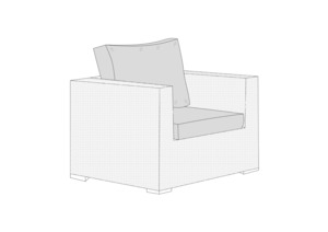 COVER SUITABLE FOR KAPITI LOUNGE CHAIR The Cover Company