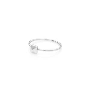 Silk And Steel: SILK & STEEL - SUPERFINE MINI OLYMPIA RING SILVER