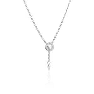 Silk & Steel - Orbit Lariat - Silver