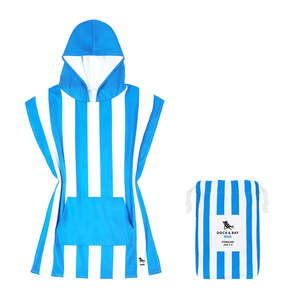 Dock Bay Beach: Dock & Bay Retreat Poncho Kids Bondi Blue