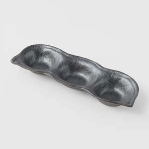 Naibu - Black Triple Pod Sauce Dish