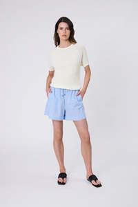 Marlow - Wisp Knit Tee - Butter