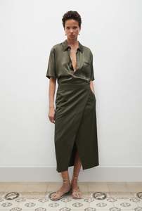 Silk Laundry - SHORT SLEEVE BOYFRIEND SHIRT 2.0 PINE