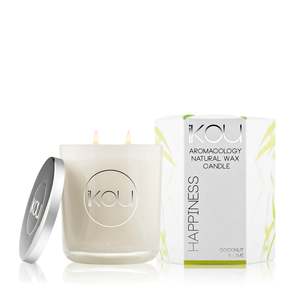 IKOU Glass Candle HAPPINESS Natural Wax