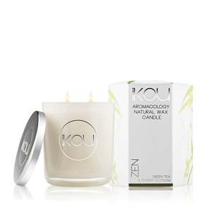 iKOU Glass Candle ZEN Natural Wax