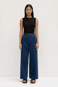 Womens: Assembly Label - Wide Leg Jean - Heritage Blue