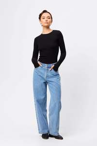 Sweaters Knitwear: Mossman - Fine Line Knit - Black