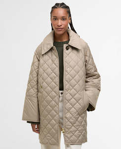 Coats Jackets: Barbour - Cara Quilted Jacket - Honey/Ancient Poplar