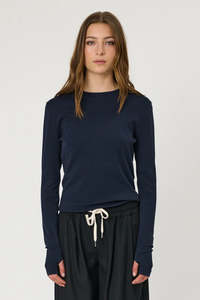 Tops: Remain - Denver Long Sleeve - Indigo