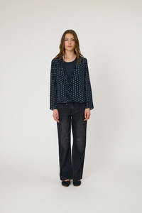 Tops: Remain - Adina Top - Indigo Spot