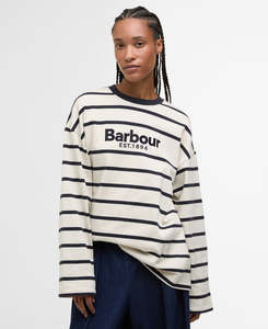 Barbour - Maeve Top - Ecru/Dark Navy Stripe