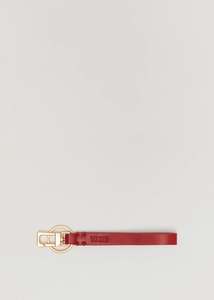 Accessories: Yu Mei - Key Fob - Lobster Red Lambskin