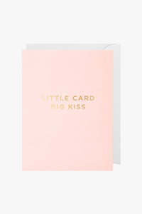 CARD - Little Card Big Kiss