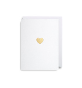 Greeting Cards: CARD - GOLD HEART