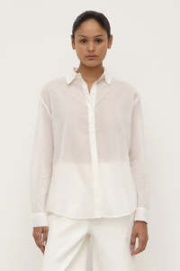 Outlet: Assembly Label - Ida Long Sleeve Shirt - White