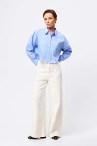 Mossman: Mossman - Repeat After Me Cropped Shirt