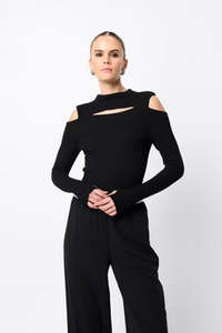 Mossman: Mossman - Lenox Top - Black