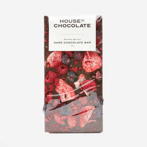 House Of Chocolate: House Of Chocolate - Summer Berry Dark Chocolate Bar