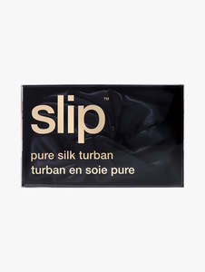 Slip: Slip - Pure Silk Turban - Black