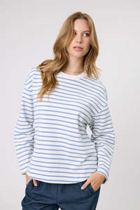 Marlow - Solo Crew Sweat - Powder Stripe
