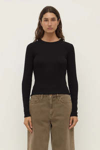 Assembly Label - Zali Long Sleeve Tee - Black