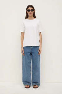 Tops: Assembly Label - Organic Base Tee - White