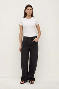 Assembly Label - Low Curve Mid Rise Jean - Faded Black