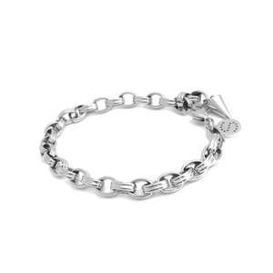 Silk And Steel: Silk & Steel - Heritage Bracelet - Silver