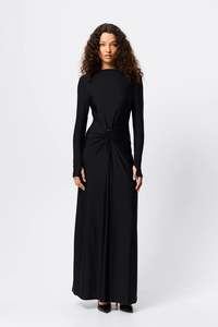Dresses: Mossman - Regal Maxi Dress - Black