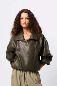 Coats Jackets: Mossman - Saxon Oversize Bomber - olive