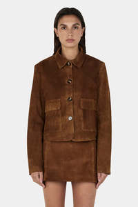 Coats Jackets: Hansen & Gretel - Logan Suede Coat