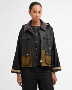 Barbour - Liza Wax Jacket - Black/Grey/Sand/Dress