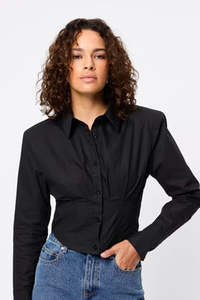 Tops: Mossman - Darcy Shirt - Black