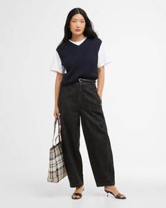 Bottoms: Barbour - Myra Denim Trousers - Black
