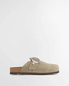 Barbour - Kyra Closed Toe Sandal - Taupe Suede