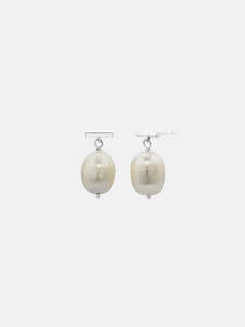 Jewellery: Sophie - Drop Pearl Studs - Large