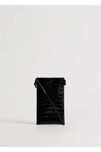 Accessories: Yu Mei - Luci Bag - Black Croc