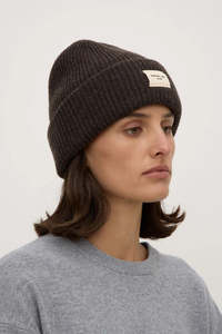 Assembly Label -  Wool Rib Beanie - Ganache