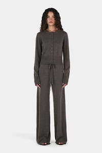 Sweaters Knitwear: Hansen & Gretel - Jada Cashmere Pant - Charcoal