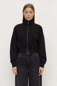 Assembly Label - Brushed Cotton Jacket - Black