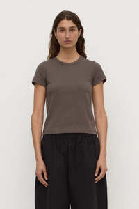 Assembly Label - Lyla Cap Sleeve Tee - Bark