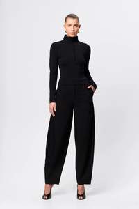 Tops: Mossman - Mayfair Long Sleeve Top - Black