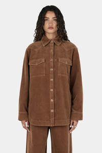 Tops: Hansen & Gretel - Jackson Cord Shirt - Tan
