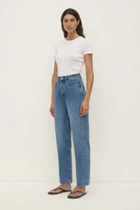 Bottoms: Assembly Label - Vintage Straight Jean - Classic Blue