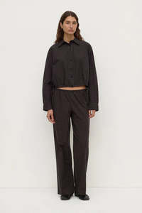Assembly Label - Eddie Check Pant - Brown/Black