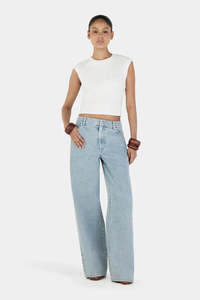 Bottoms: Hansen & gretel - Paige Denim Jeans - Light Indigo