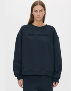 CAMILA AND MARC - TIA FLOCKING LOGO CREW