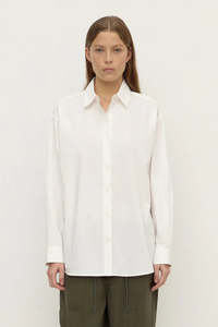 Assembly label - Micha Poplin L/S Shirt - White